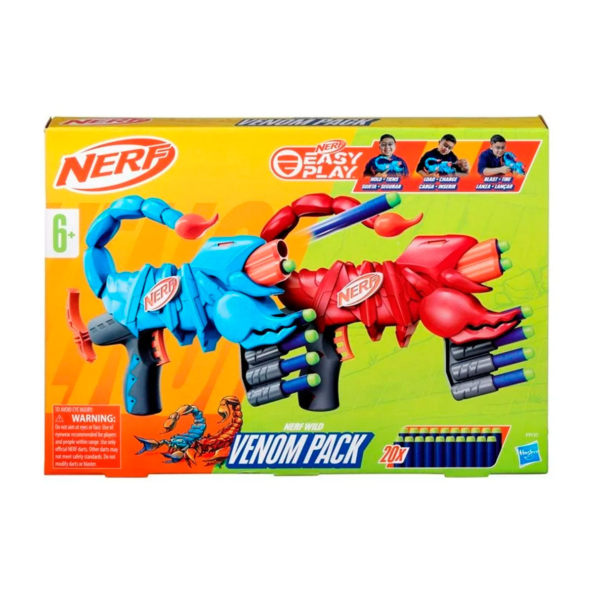 Lanzador Nerf Wild Venom Pack, Hasbro