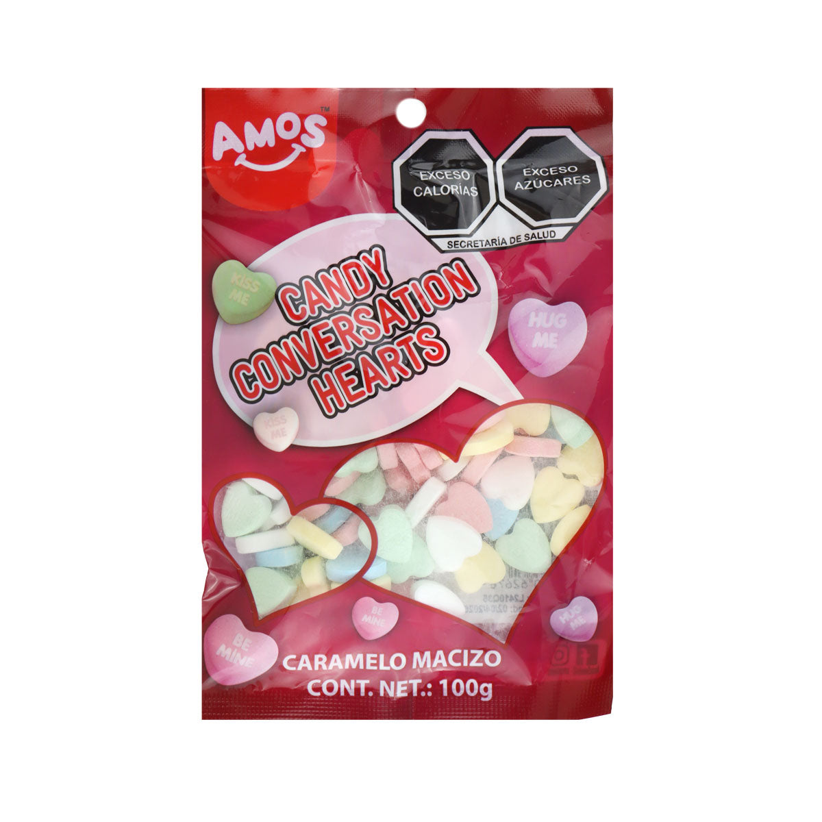 Caramero Macizo en Forma de Corazón, Amos 100 gr.