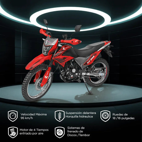 Motocicleta Kiwo KZ 250, 2025, Color Rojo