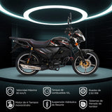 Motocicleta Kiwo KT-125, Sport, 2025, Color Negro