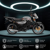 Motocicleta Kiwo KT-125, Sport, 2025, Color Gris
