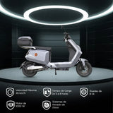 Bicicleta Eléctrica Kiwo N7, color Azul