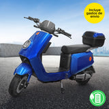 Bicicleta Eléctrica Kiwo N7, color Azul