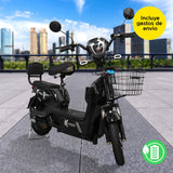 Bicicleta Eléctrica Gris Kiwo SH0Y801