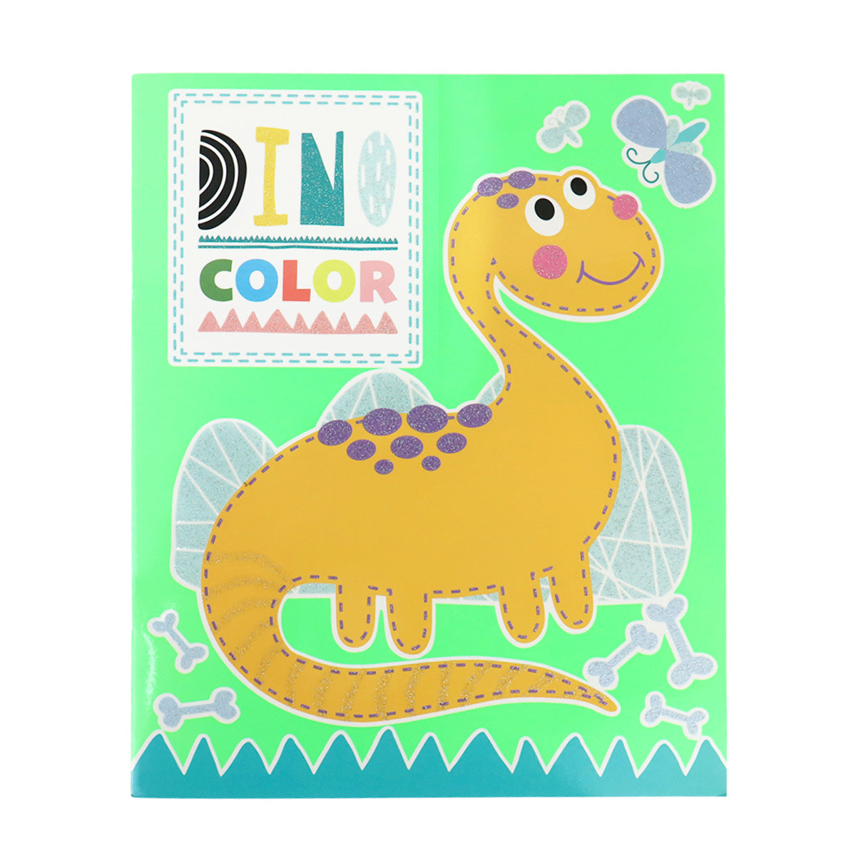 Libro para Colorear, Dino Color Amarillo 32 pg.