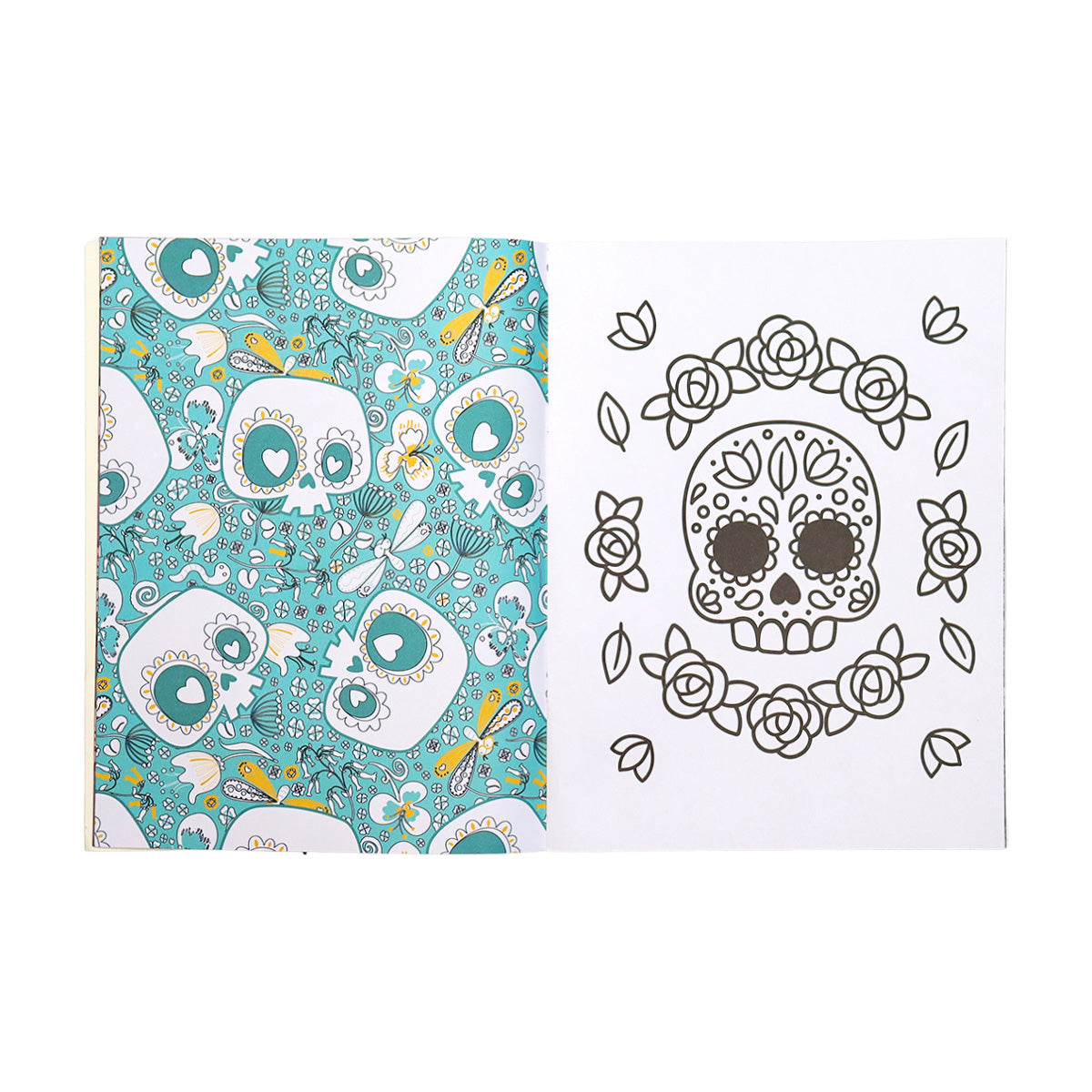 Libro para Colorear "Calaveras Llenas de Color"