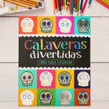 Libro para Colorear "Calaveras Divertidas"