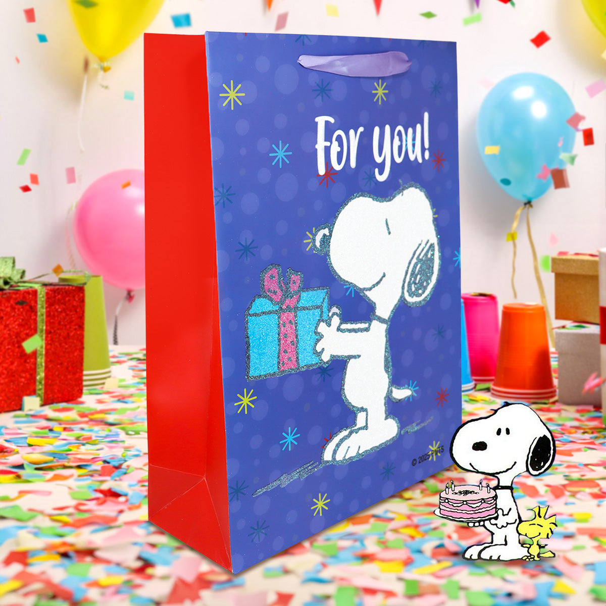 Bolsa de Regalo Snoopy con Glitter