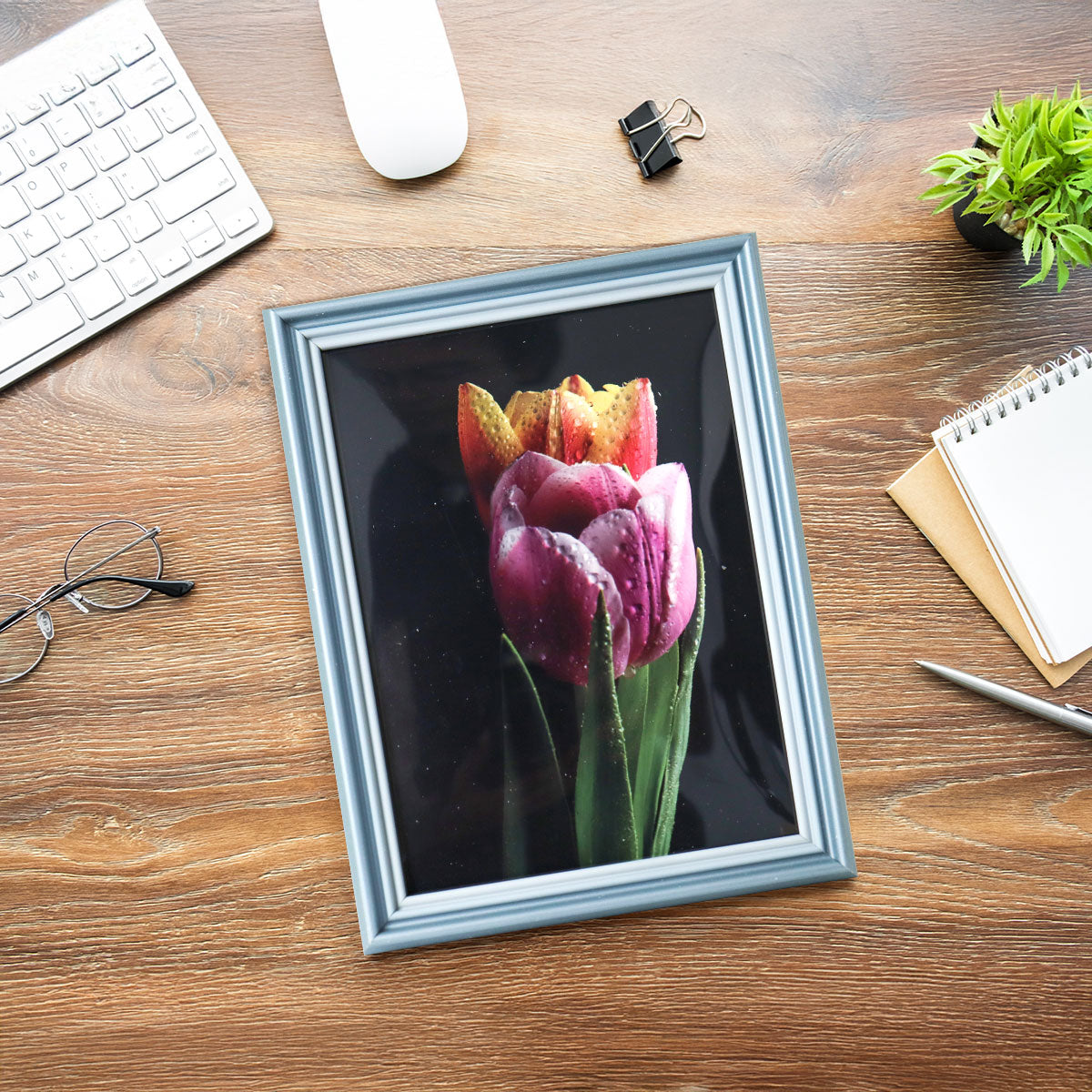 Portarretrato, Doble Filo, Color Gris, 12x17cm