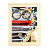 Portarretrato, Color Crema y Blanco, 12x17cm