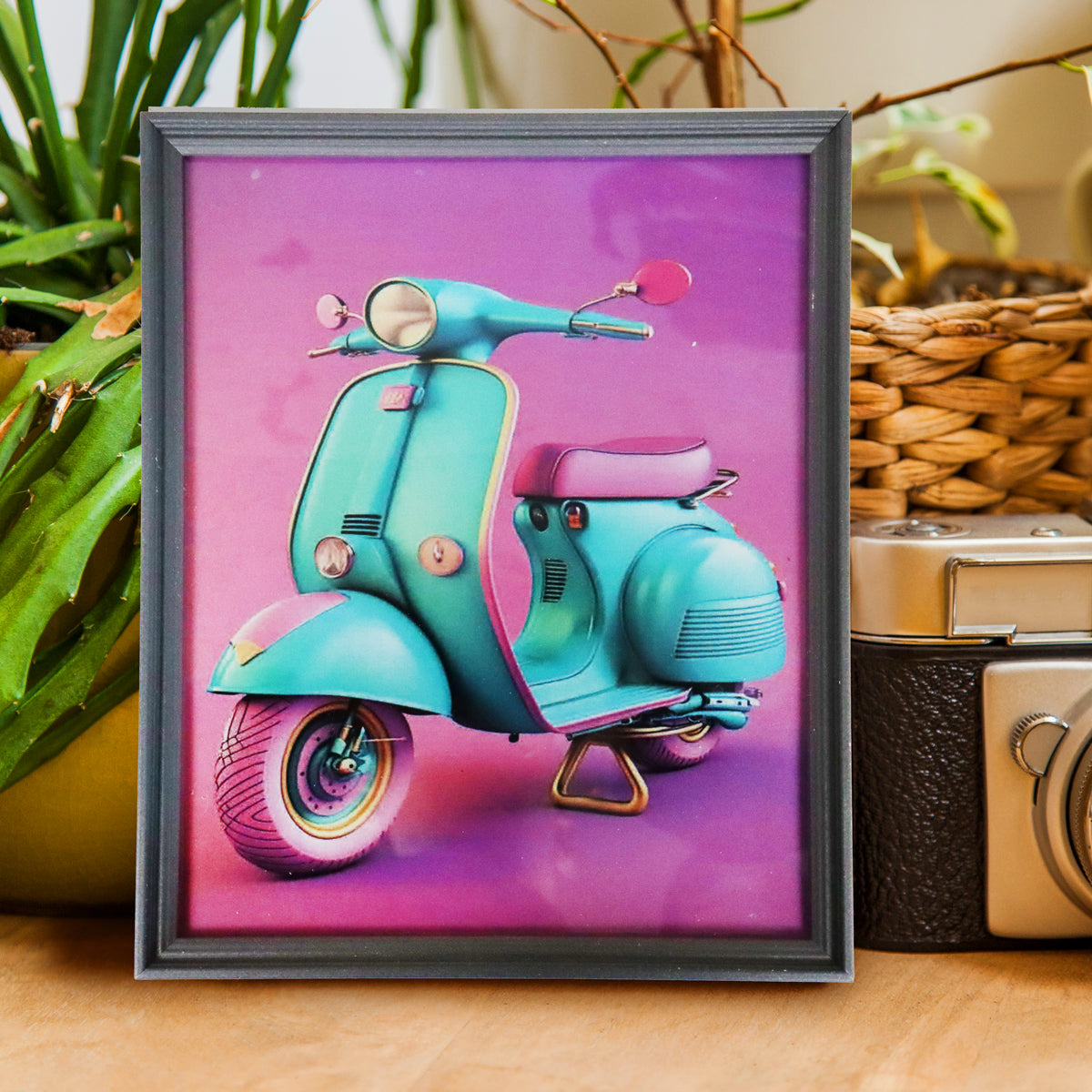 Portarretrato, Color Gris, 20x25 cm