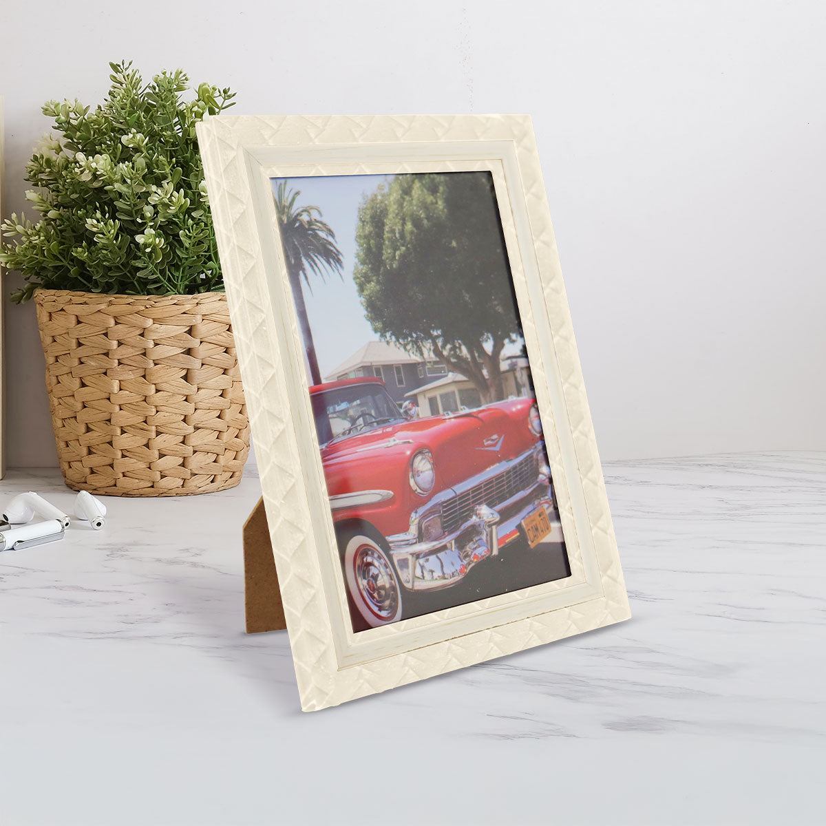 Portarretrato, Marco Doble, Color Crema, 10x15cm