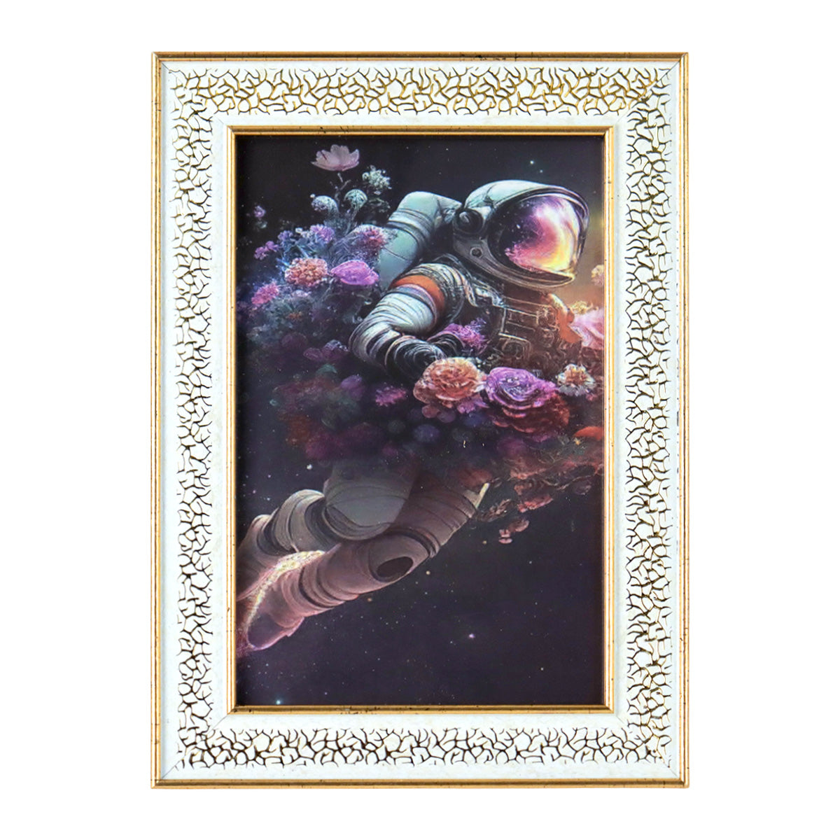 Portarretrato Astronauta, Color Dorado, 10x15 cm
