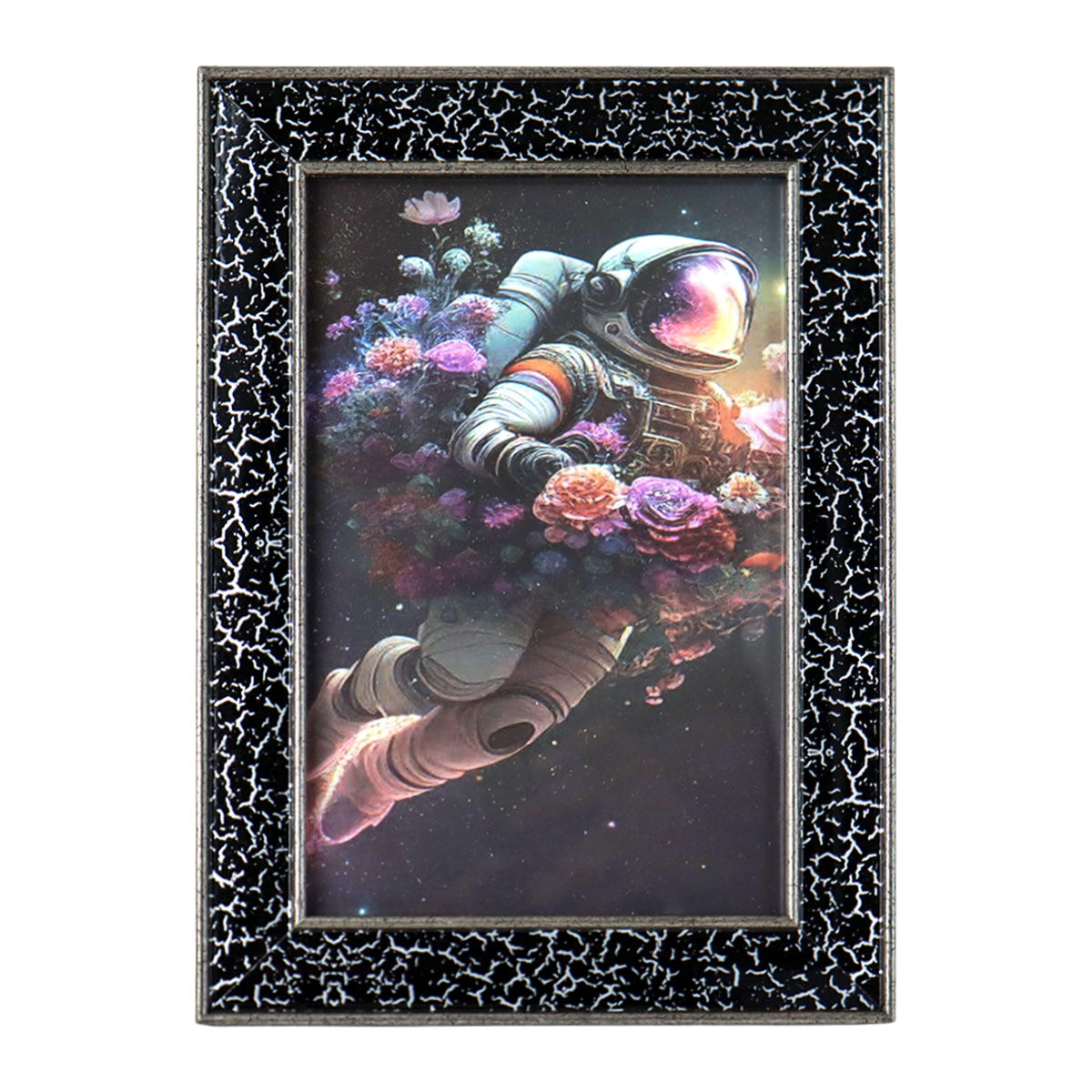 Portarretrato Astronauta, Color Negro, 10x15 cm