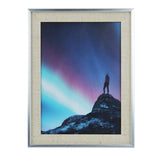 Portarretrato Clásico, Color Beige y Plata, 12x17cm