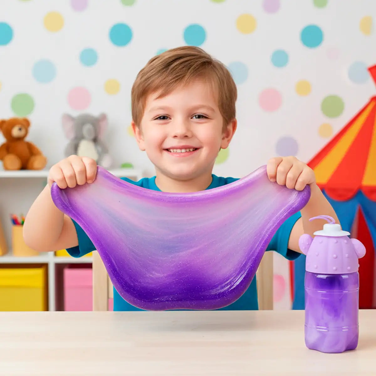 Slime, Cactus, Color Morado