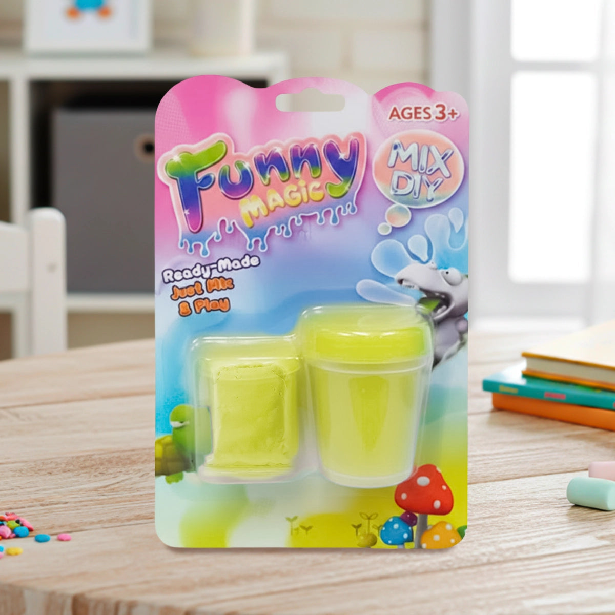 Slime, Funnny Magic, Color Amarillo