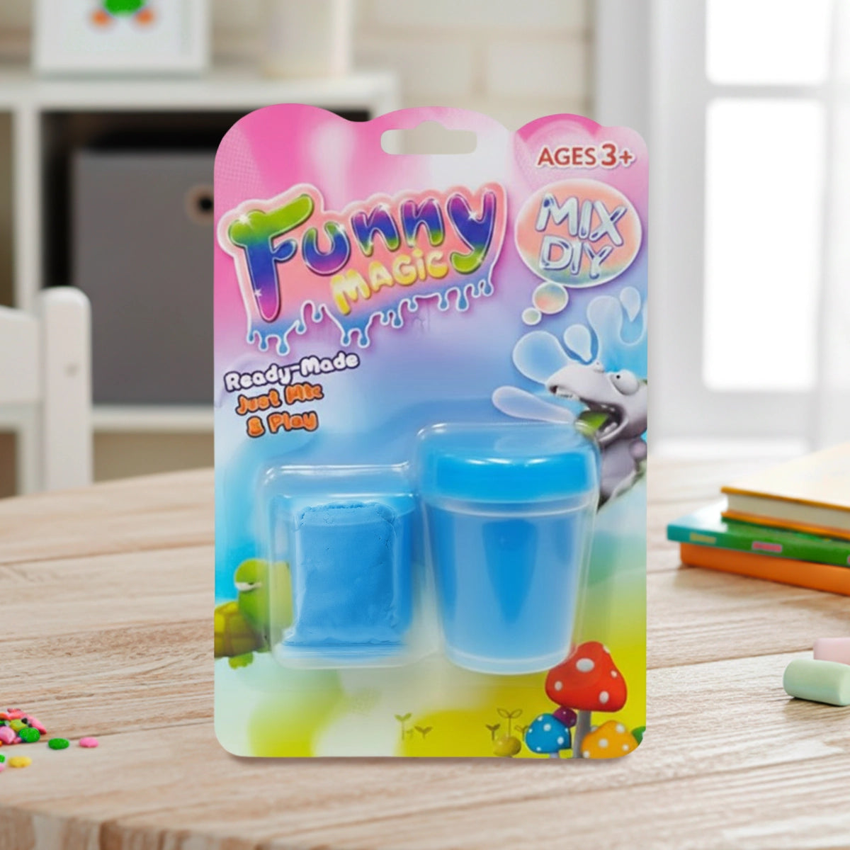 Slime, Funnny Magic, Color Azul