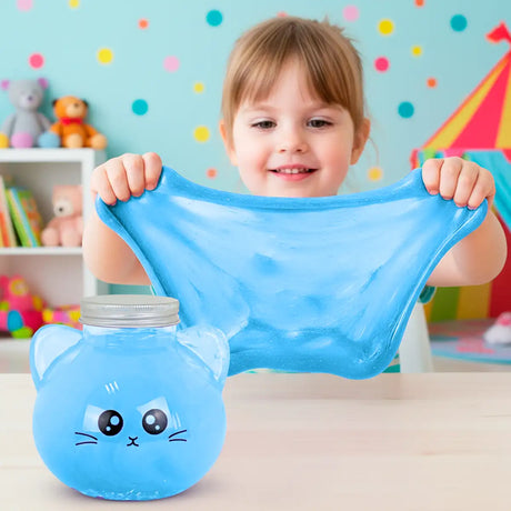 Slime, Gato, Color Azul