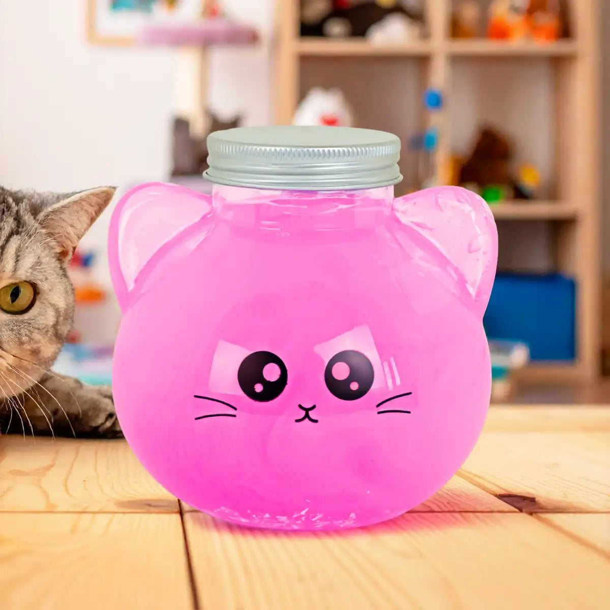 Slime, Gato, Color Rosa
