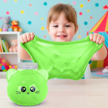 Slime, Gato, Color Verde