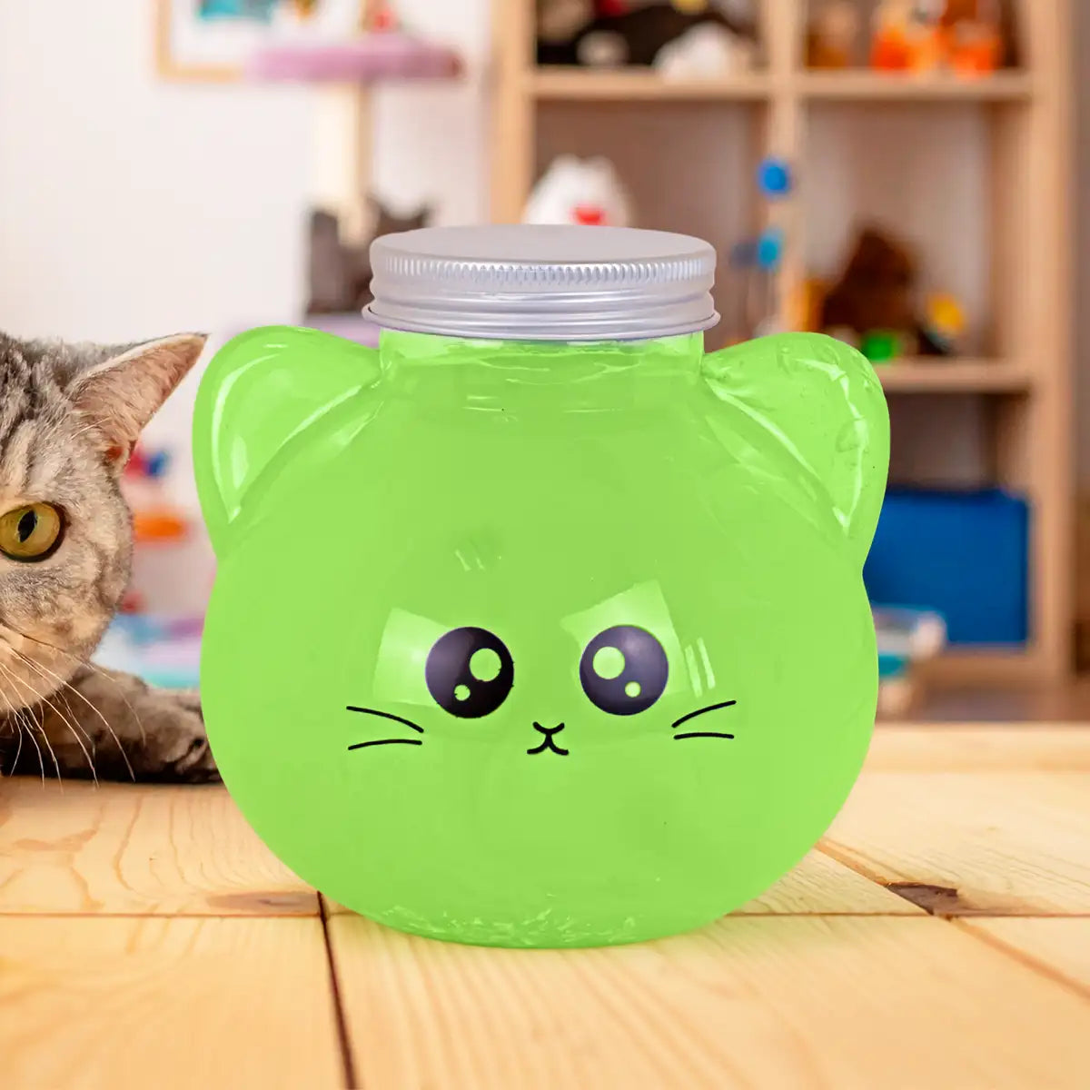 Slime, Gato, Color Verde
