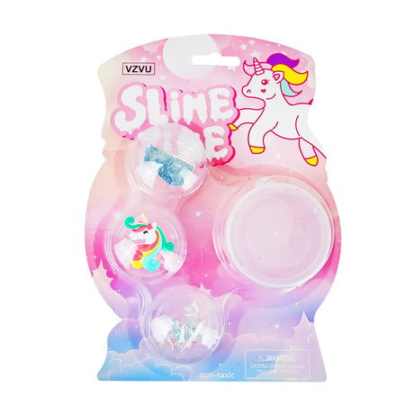 Slime, Unicornio, 4 pzas