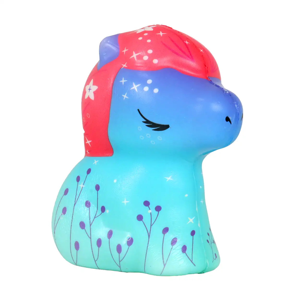 Squishy Antiestrés, Corcel, Color Rosa y Verde