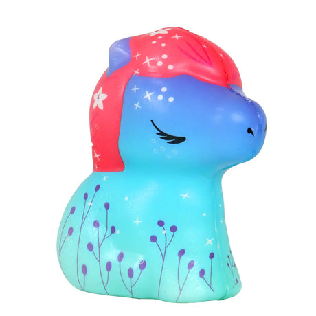 Squishy Antiestrés, Corcel, Color Rosa y Verde