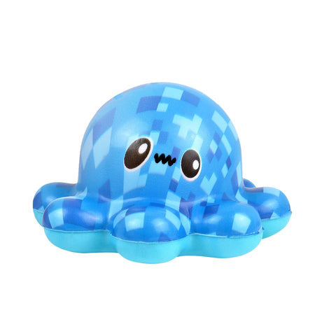Squishy Antiestrés, Pulpo, Color Azul