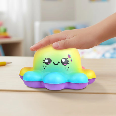 Squishy Antiestrés, Pulpo, Colores Claros
