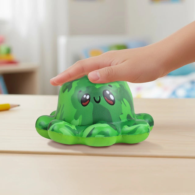 Squishy Antiestrés, Pulpo, Color Verde