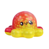 Squishy Antiestrés, Pulpo, Color Amarillo y Rosa