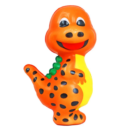 Squishy Antiestrés, Dinosauro Lunares, Color Naranja