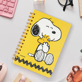 Libreta de Rayas Snoopy y Emilio, Color Amarillo