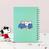 Libreta de Rayas "All Vibes Welcome" Snoopy, Color Menta