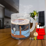 Taza Transparente, Peanuts, 340 ml