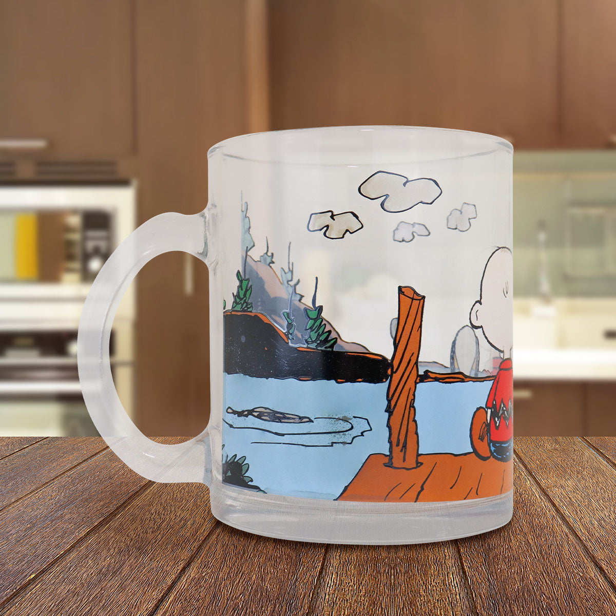 Taza Transparente, Peanuts, 340 ml