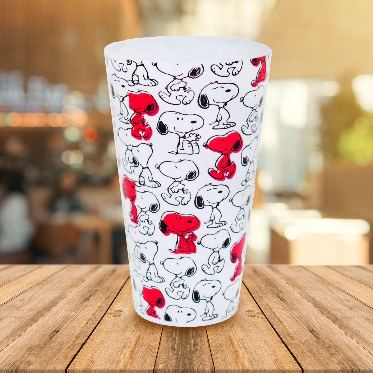 Vaso de Plástico con Diseño de Snoopy, Peanuts