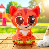 Squishy Antiestrés, Gatito, Color Naranja