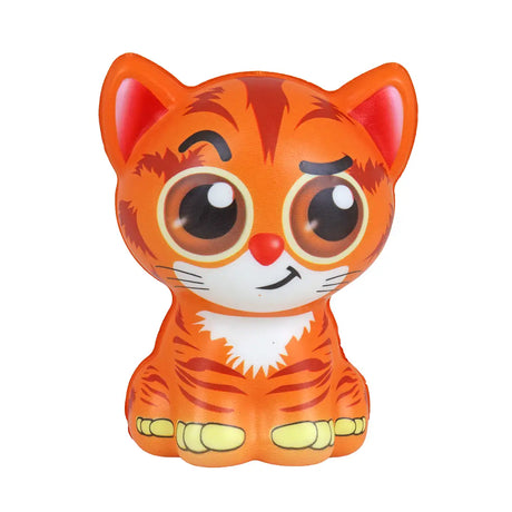 Squishy Antiestrés, Gatito, Color Naranja