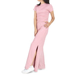 Conjunto Juvenil de Blusa y Pantalón con Abertura Lateral, color Rosa
