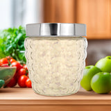 Frasco de Vidrio con Tapa Plateada, Capacidad 700 ml