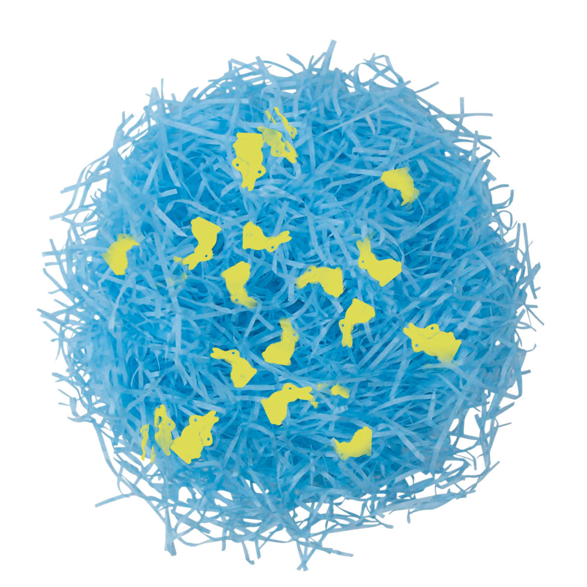 Pasto Decorativo con Confetti "Happy Easter", Color Azul, 43gr