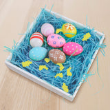 Pasto Decorativo con Confetti "Happy Easter", Color Azul, 43gr