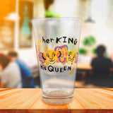 Vasos de Cristal Rey León, 4 pzas
