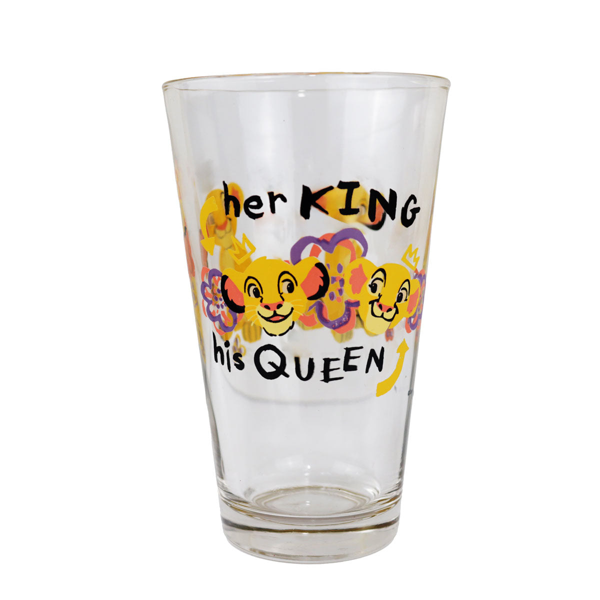 Vasos de Cristal Rey León, 4 pzas