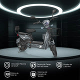 Bicicleta Eléctrica Gris Kiwo GY801