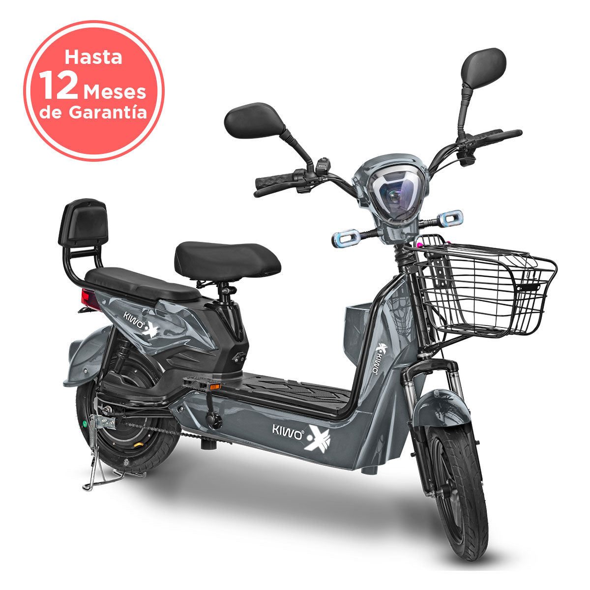 Bicicleta Eléctrica Gris Kiwo GY801