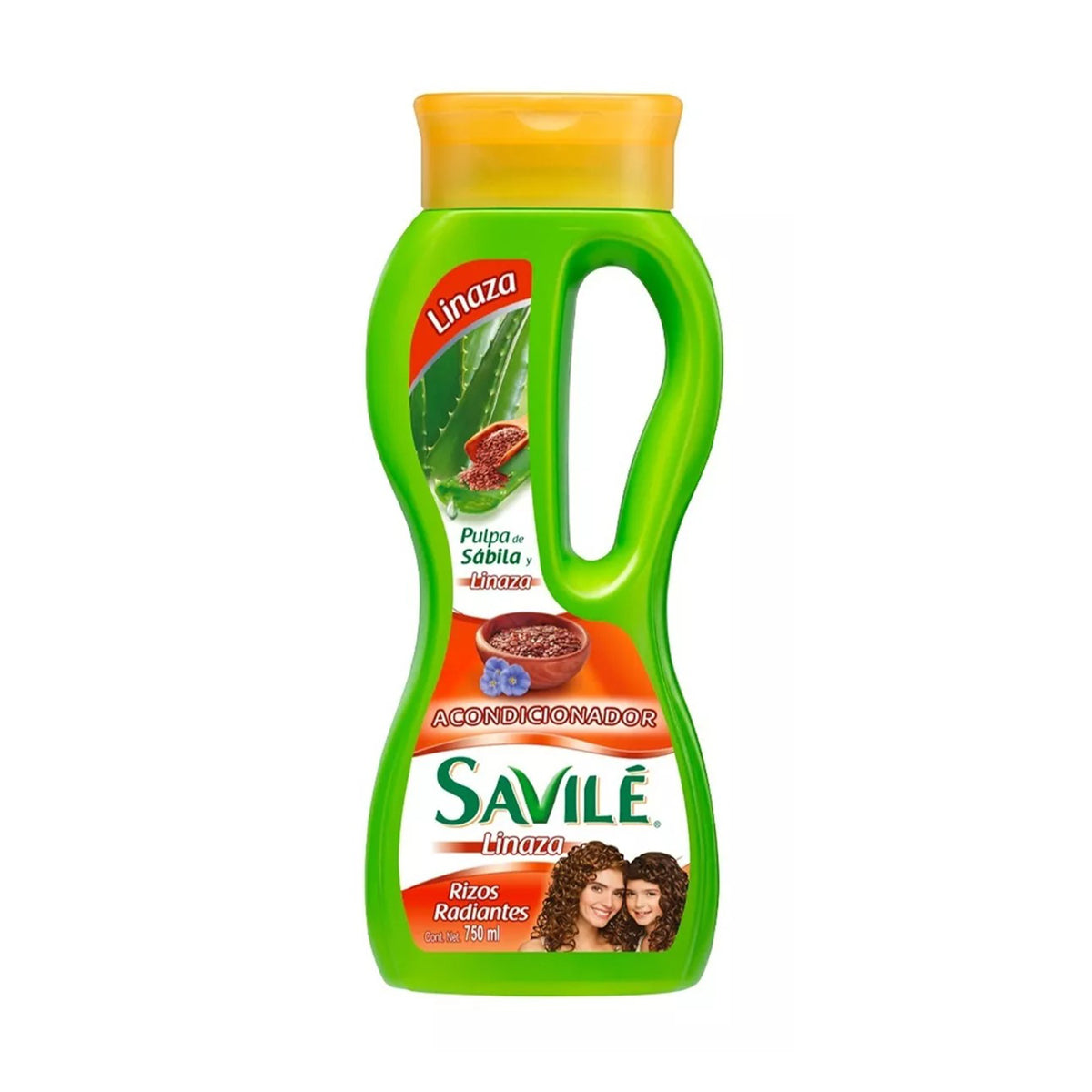 Acondicionador Pulpa de Sábila y Linaza, Savilé, 730 ml